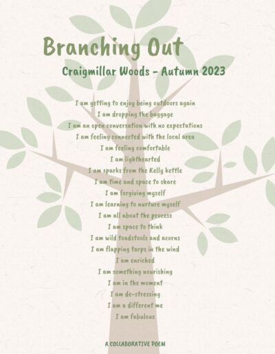 Branching out - a poem by the people of CCG